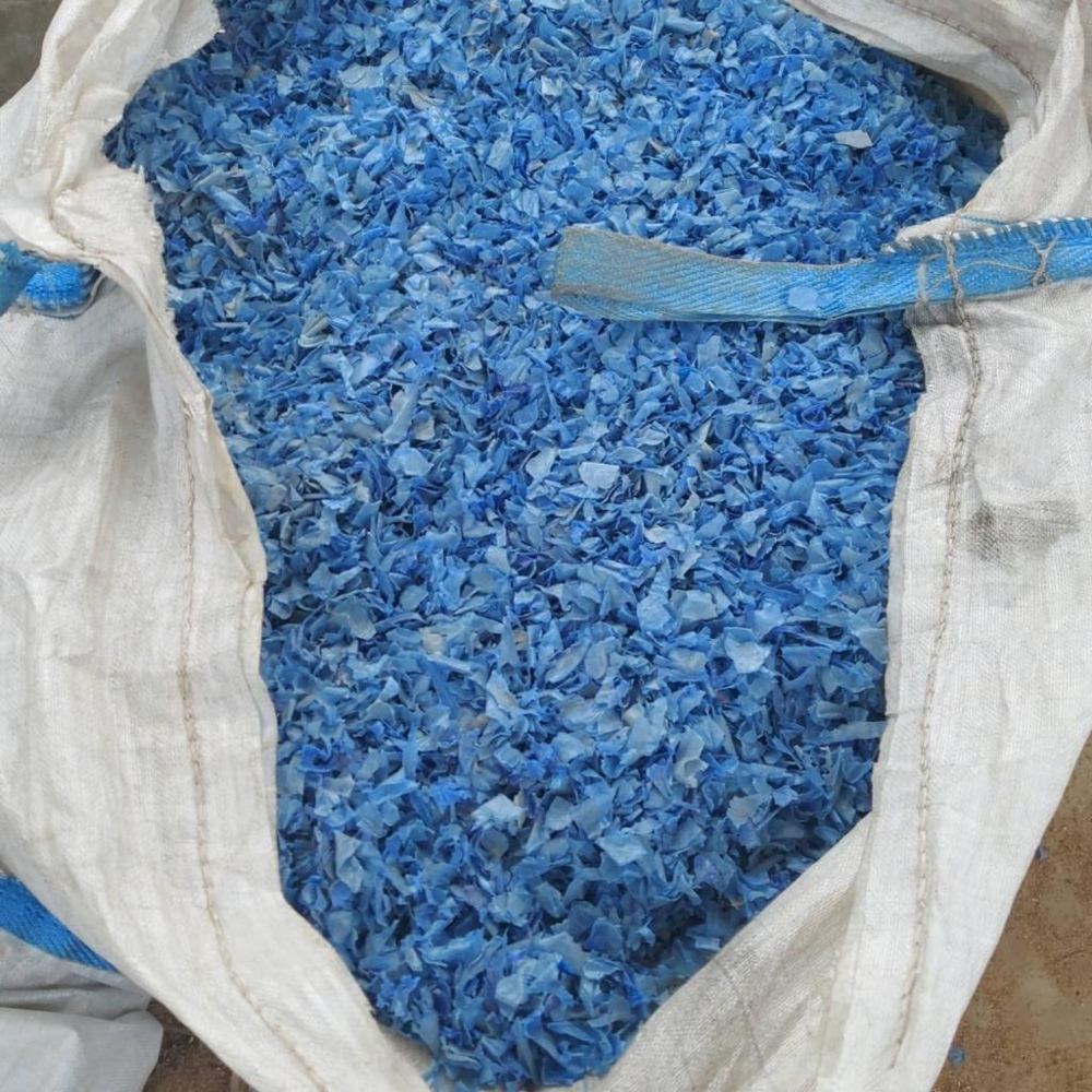 Flocons de PEHD dans un sac